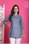 Tew Zoori Pure Cotton Printed Ladies Top Wholesale Market In Surat